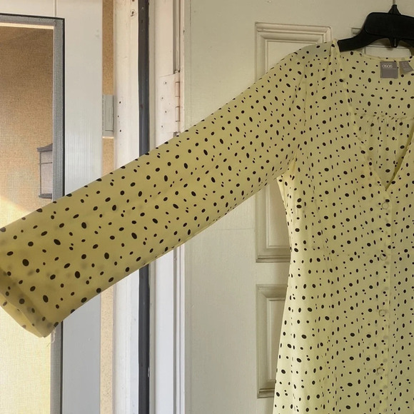 ASOS pale yellow polka dot dress size 2 runs big - Picture 4 of 17